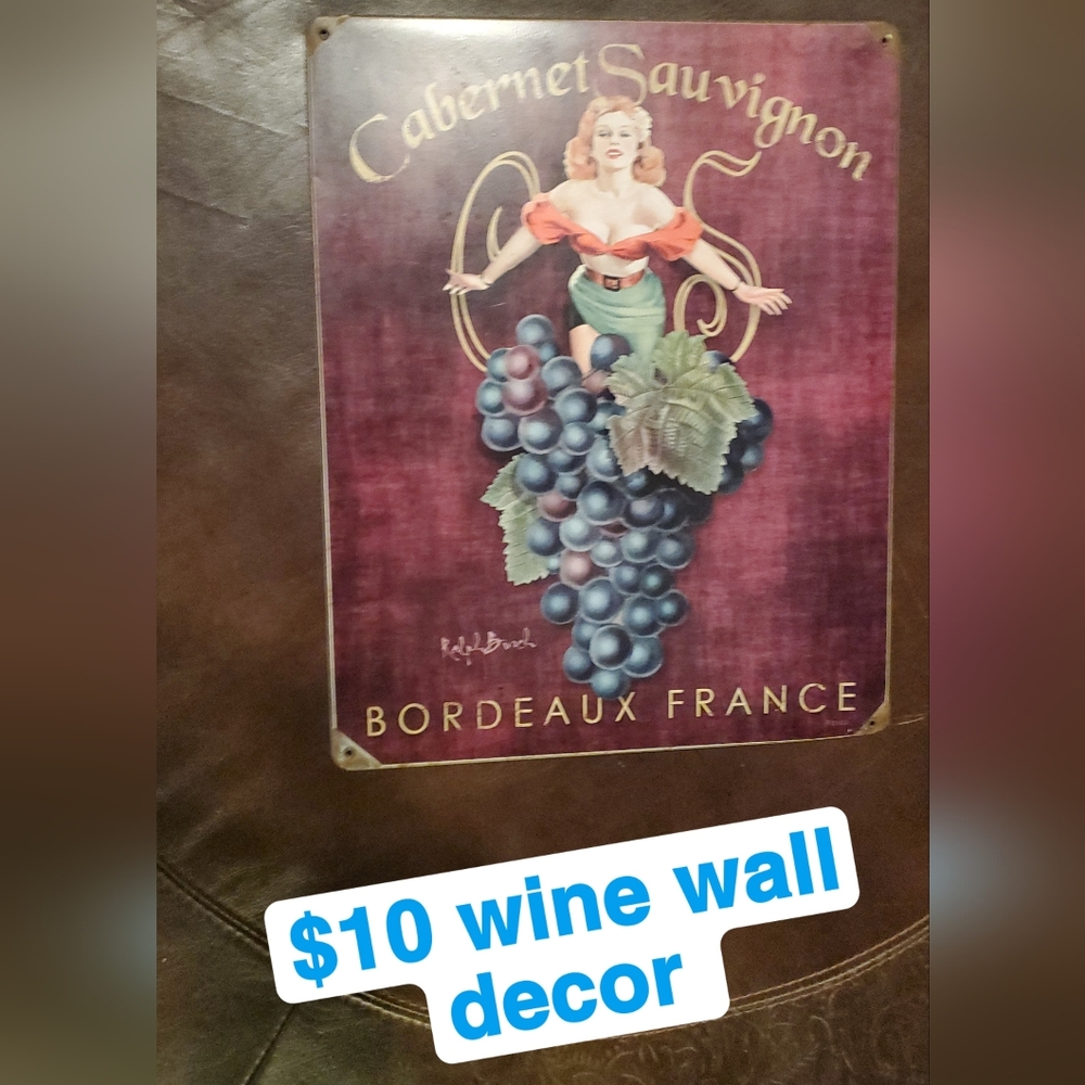 Vintage Bordeaux France Wine Wall Decor